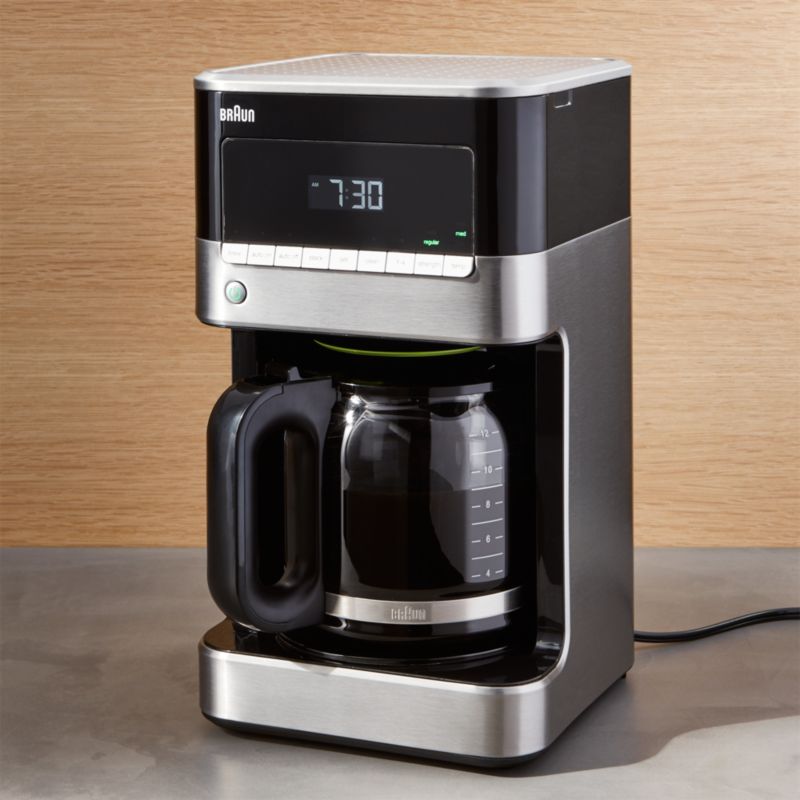Braun 12-Cup Stainless Steel Coffee Maker Crate and Barrel